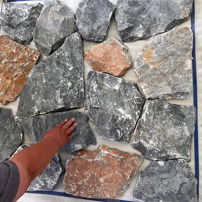 Random Loose Stone Wall Decoration