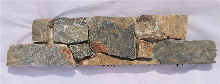 Interlocking Stone Cladding Panel Blue Rusty Limestone JRD-008