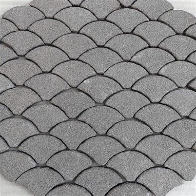 Bruģakmens melnā granīta bruģakmeņi JRCP-037